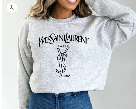 Ash Grey WhySL sweater Printed