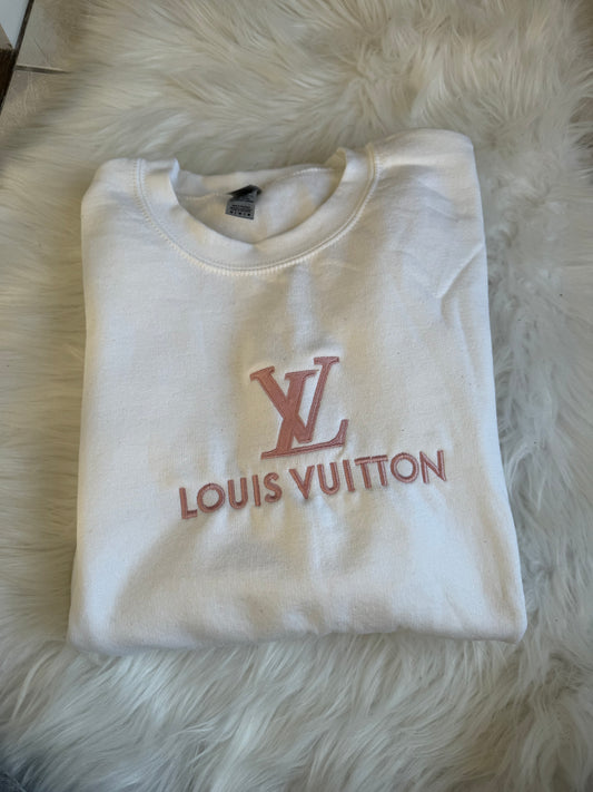LV light pink embroidered